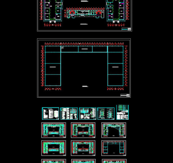 原创某超市电气全套CAD图纸3D模型