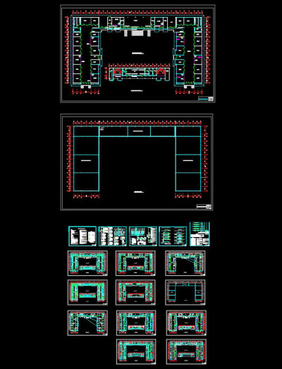 原创某超市电气全套CAD图纸3D模型