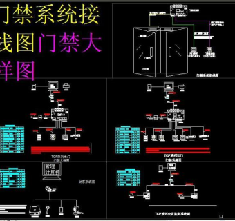 原创门禁系统接线图门禁大样图-版权可商用3D模型