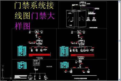 原创门禁系统接线图门禁大样图-版权可商用3D模型