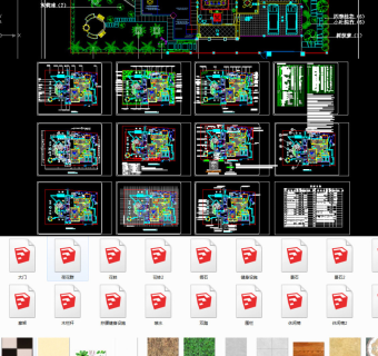 原创别墅庭院CAD图纸及模型-版权可商用3D模型