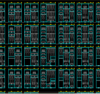 原创多款衣柜设计衣柜CAD立面图纸2-版权可商用3D模型
