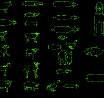 原创CAD建筑常用千种动物图块3D模型