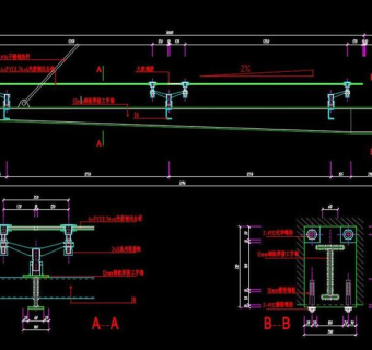 原创玻璃雨棚cad节点施工图-版权可商用3D模型