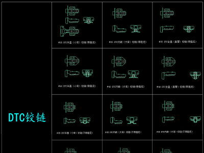 原创全屋定制常用五金及厨房电器CAD图库-版权可商用3D模型