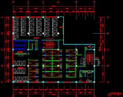 原创桑拿按摩洗浴中心全套cad装修施工图3D模型