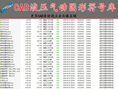 原创液压气动图形符号CAD3D模型