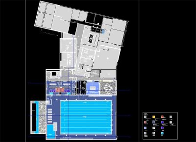 原创健身房CAD装修图3D模型