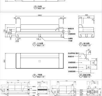 原创中式沙发CAD家具图纸3D模型