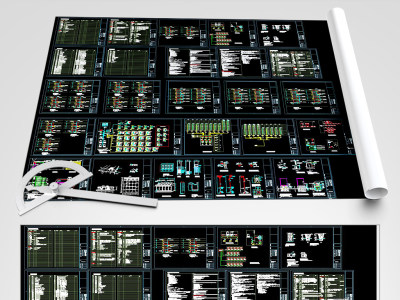 原创弱电系统图大样图弱电CAD-版权可商用3D模型