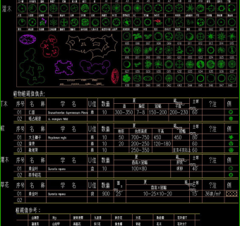 原创园林绿化植物CAD图集-版权可商用3D模型