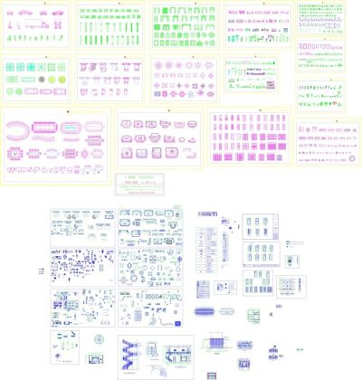 CAD室内设计模块大全3D模型