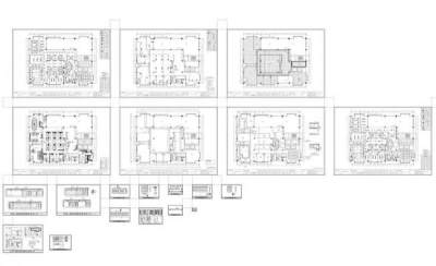 办公室施工图图片3D模型