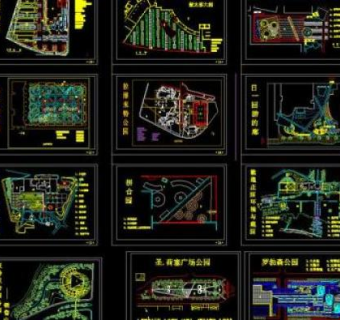 小区规划 西方现代园林设计集图片3D模型