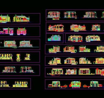 别墅外立面图集图片3D模型