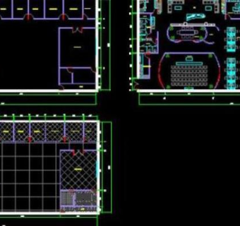 现代办公空间设计图片3D模型