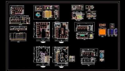 火锅店装修方案图图片3D模型