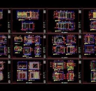 别墅整套施工图图片3D模型