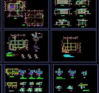公共厕所全套施工图图片3D模型