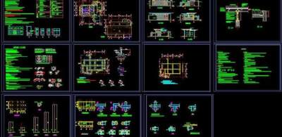 公共厕所全套施工图图片3D模型