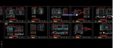 一套完整家装施工图图片3D模型