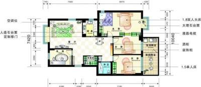 室内设计彩色矢量图图片3D模型