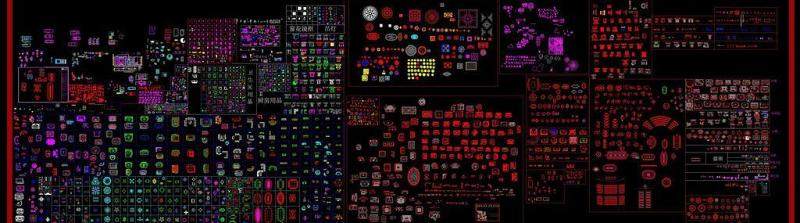 cad平面图库图片3D模型