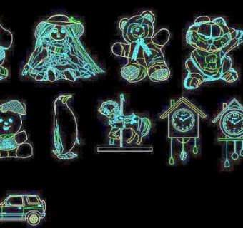 儿童玩具图块图片3D模型