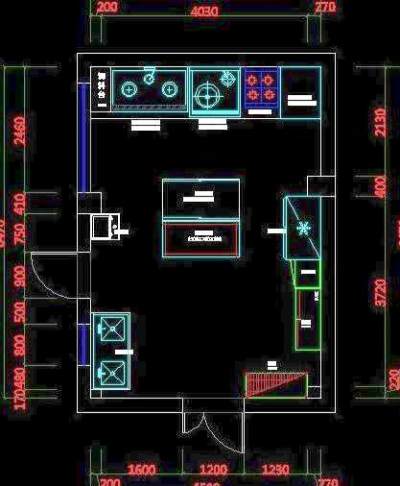 小饭店厨房设计图片3D模型