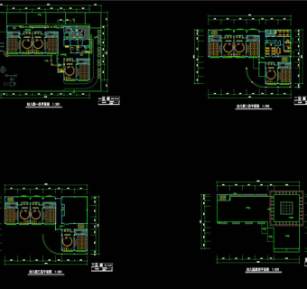 幼儿园cad平面图3D模型