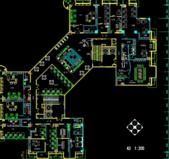 某房地产公司办公空间装修图3D模型