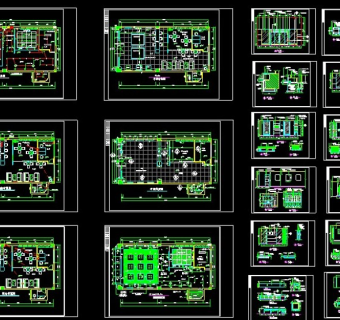 某售楼部装修施工图3D模型