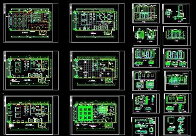 某售楼部装修施工图3D模型