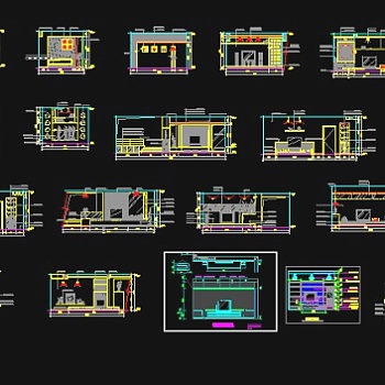 室内立面图3D模型