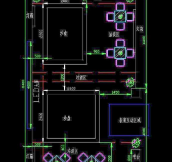 展厅布展平面3D模型