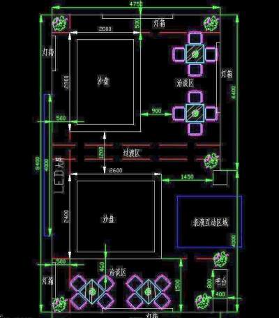 展厅布展平面3D模型