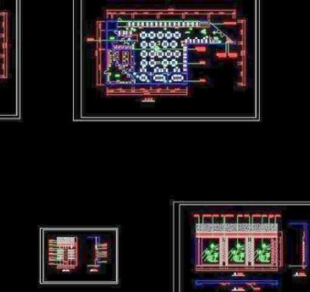 某餐厅装修全套图3D模型