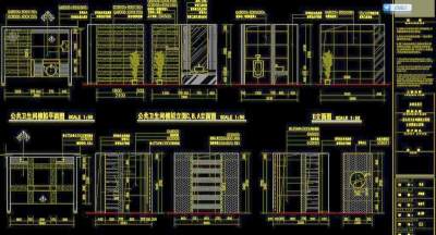 1层酒吧 公共卫生间 茶室 服装店 玄关 楼梯详图3D模型