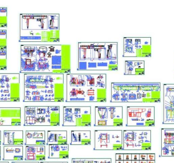 龙门吊车安装图纸3D模型