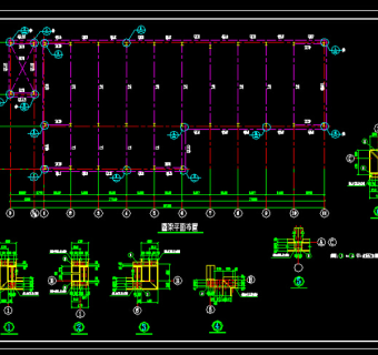 钢结构施工图（完整图纸）3D模型
