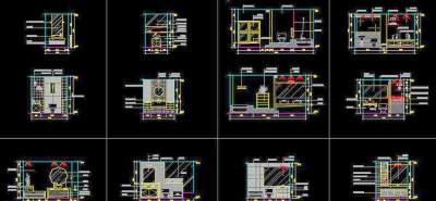 卫生间立面图3D模型