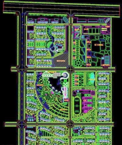 小区规划 总平面图3D模型