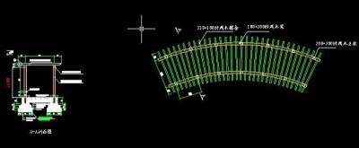 生态园景观廊架施工图3D模型