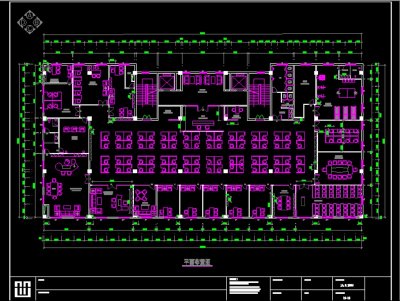 办公室施工图图片3D模型