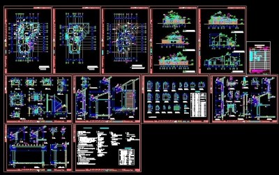 绿城-九溪玫瑰园二期别墅施工图3D模型