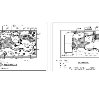 中式园林屋顶花园景观平面图3D模型