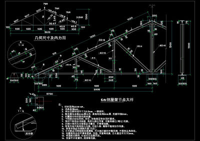 钢屋架节点大样cad图纸3D模型