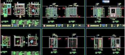 卫生间平立面大样图3D模型