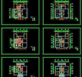 日式别墅装修施工图3D模型
