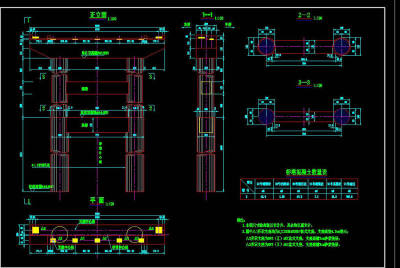 桥墩一般构造图cad图稿3D模型
